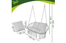 Huśtawka ogrodowa dwuosobowa z poduszką - Stork's Nest