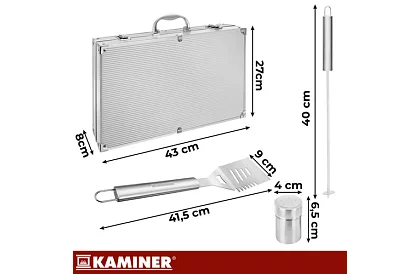 Grillowe narzędzia 26 części – Zestaw do grillowania