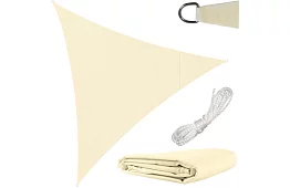 Strefa przeciwsłoneczna trójkąt 3 × 3 × 3 m – beżowa