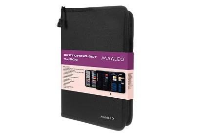 XXL Profesjonalny zestaw do szkicowania – 74 części w etui