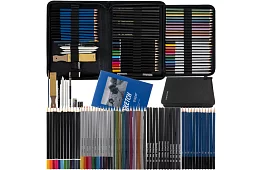 XXL Profesjonalny zestaw do szkicowania – 74 części w etui