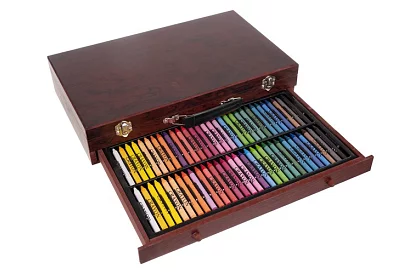 Zestaw do rysowania w drewnianej walizce - 148 elementów