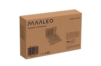 Zestaw do rysowania w drewnianej walizce - 148 elementów