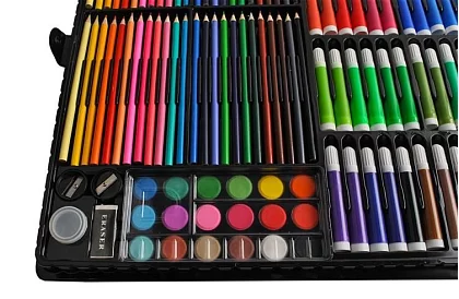 Duża zestaw malarski w walizce 288 szt.