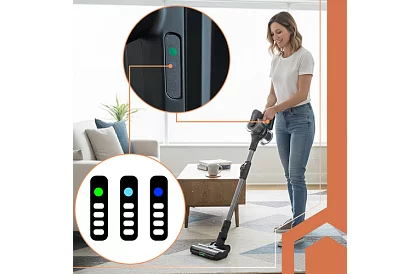 Bezprzewodowy odkurzacz pionowy LunPro 400W, 35 kPa