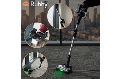 Bezprzewodowy odkurzacz pionowy LunPro 400W, 35 kPa