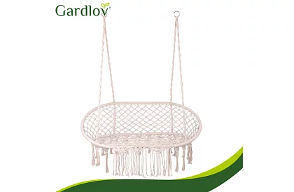 Huśtawka ogrodowa dwuosobowa z poduszkami - do 300 kg