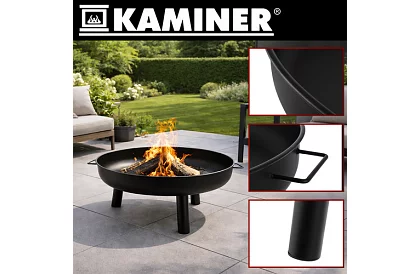 Ognisko ogrodowe z uchwytami – 80 cm