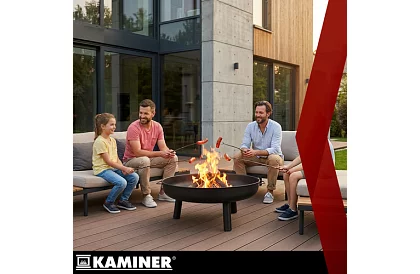 Ognisko ogrodowe z uchwytami – 80 cm