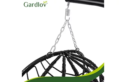 Huśtawka ogrodowa z poduszką – fotel wiszący do 150 kg