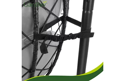 Huśtawka ogrodowa z poduszką – fotel wiszący do 150 kg