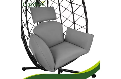 Huśtawka ogrodowa z poduszką – fotel wiszący do 150 kg