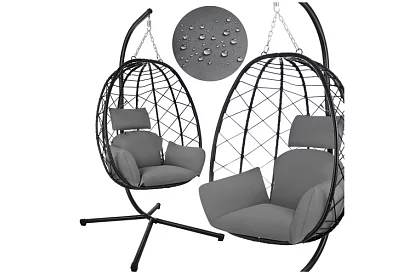 Huśtawka ogrodowa z poduszką – fotel wiszący do 150 kg