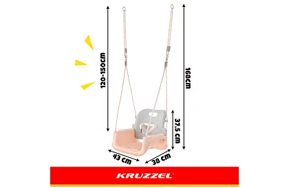 Huśtawka dziecięca wisząca do 30 kg – rosnąca