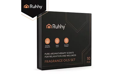 Zestaw olejków eterycznych, 10 zapachów – 10 sztuk po 10 ml