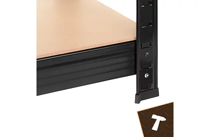 Regał metalowy magazynowy – 5 półek – 180×90×40 cm – nośność 1000 kg