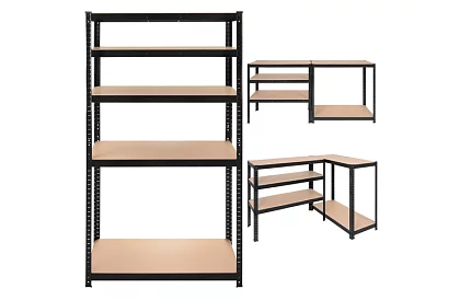 Regał metalowy magazynowy – 5 półek – 180×90×40 cm – nośność 1000 kg