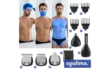 Zestaw do strzyżenia włosów i brody 8 w 1