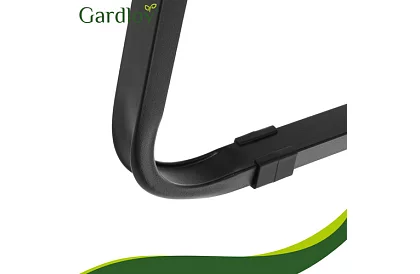 Fotel ogrodowy składany czarny – nośność 120 kg