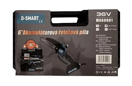 Akumulatorowa piła łańcuchowa DS36 + 2 akumulatory + 2 łańcuchy