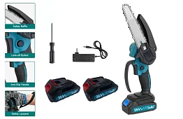 Akumulatorowa piła łańcuchowa DS36 + 2 akumulatory + 2 łańcuchy