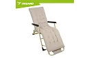 Składane leżaki ogrodowe 3 w 1 z poduszką - beżowe