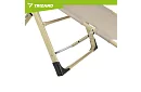 Składane leżaki ogrodowe 3 w 1 z poduszką - beżowe