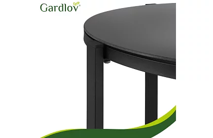 Zestaw mebli ogrodowych MORENO – stół + 2 krzesła + sofa