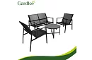 Zestaw mebli ogrodowych MORENO – stół + 2 krzesła + sofa