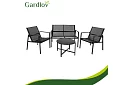 Zestaw mebli ogrodowych MORENO – stół + 2 krzesła + sofa