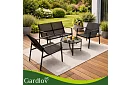 Zestaw mebli ogrodowych MORENO – stół + 2 krzesła + sofa