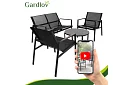 Zestaw mebli ogrodowych MORENO – stół + 2 krzesła + sofa