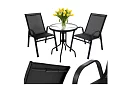 Zestaw mebli ogrodowych – stół + 2 krzesła