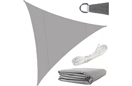 Strefa przeciwsłoneczna trójkąt 4 × 4 × 4 m – szara