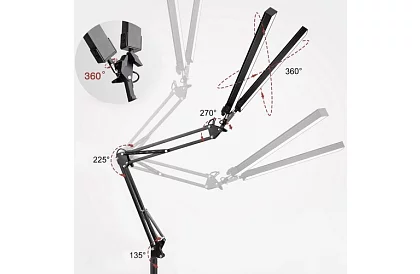 Regulowana lampa biurkowa 24W – 168 LED