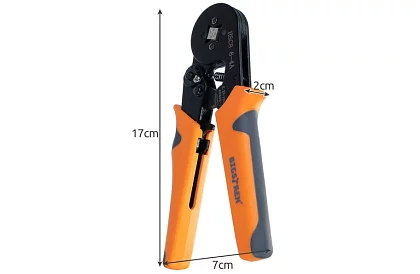 Szczypce zaciskowe do tulejek 0,25–10 mm2 + zestaw 1200 tulejek