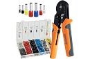 Szczypce zaciskowe do tulejek 0,25–10 mm2 + zestaw 1200 tulejek