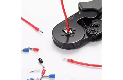 Klemy zaciskowe do tulejek 0,25–10 mm2 + 500 sztuk tulejek