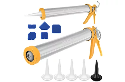 Pistolet do silikonu 600 ml + 5 dysz + 5 szpatułek