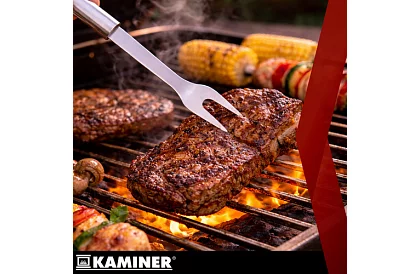 Narzędzia do grillowania ze stali nierdzewnej - 6-częściowy zestaw