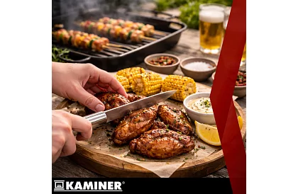 Narzędzia do grillowania ze stali nierdzewnej - 6-częściowy zestaw