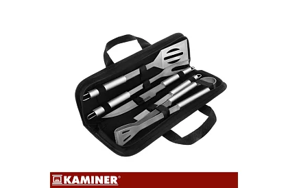 Narzędzia do grillowania ze stali nierdzewnej - 5-częściowy zestaw