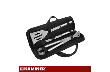 Narzędzia do grillowania ze stali nierdzewnej - 3-częściowy zestaw