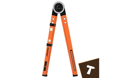 Regulowany kątomierz stolarski z poziomicą