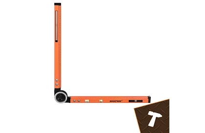 Regulowany kątomierz stolarski z poziomicą