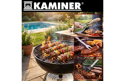 Narzędzia do grillowania ze stali nierdzewnej - 9-częściowy zestaw