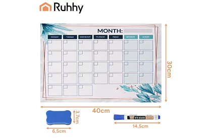 Magnetyczny planner na lodówkę 30 × 40 cm