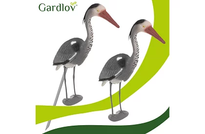 Dekoracje ogrodowe – czapla 66 cm