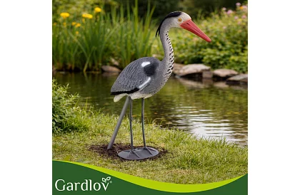 Dekoracje ogrodowe – czapla 66 cm