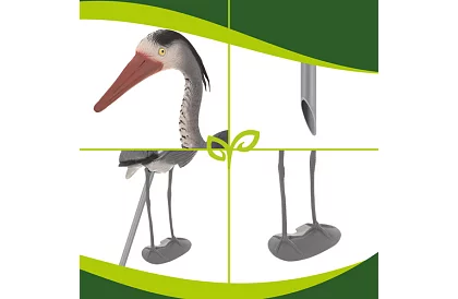 Dekoracje ogrodowe – czapla 66 cm